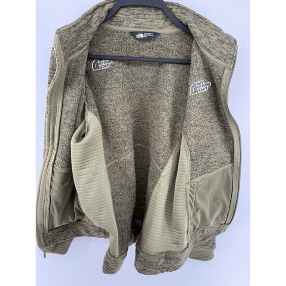 The North Face Jacket Womens Medium Green Sweater Full Zip Pockets - Picture 5 of 5